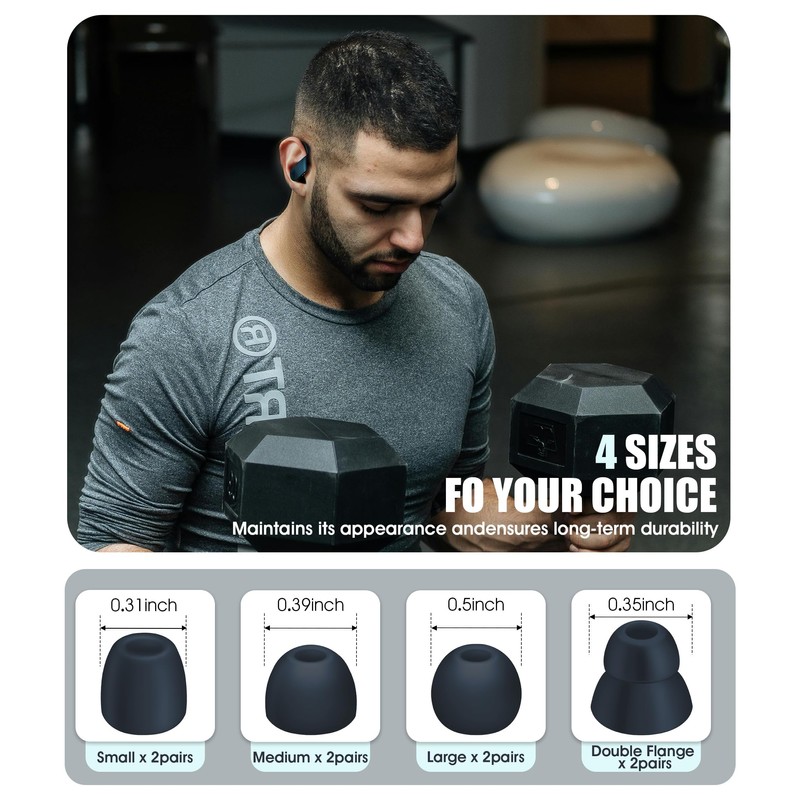 Seltureone 8 Pairs Ear Tips for Beats Powerbeats Pro/Beats Flex/Beats