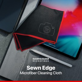 [4 Pack] Ultra Premium Quality Lens Cleaning Microfiber Cloth - Microfiber Cleaning Cloth, Camera Lens, Glasses, Screens, and All Lens.