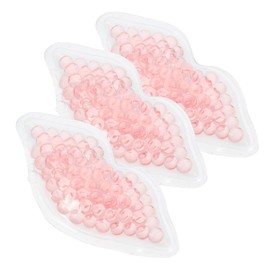 NOLITOY 3pcs Lip Cooling Gel Sheet Lip Mask Overnight Lip Shape Ice Bag Hot Cold Compress Lip Pads Corner Protector Summer Lip Pad Corner Protectors for Furniture Pink