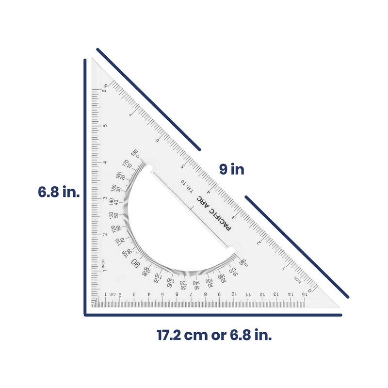 Pacific Arc - Triangle Set 10 Inch 30/60 & 45/90