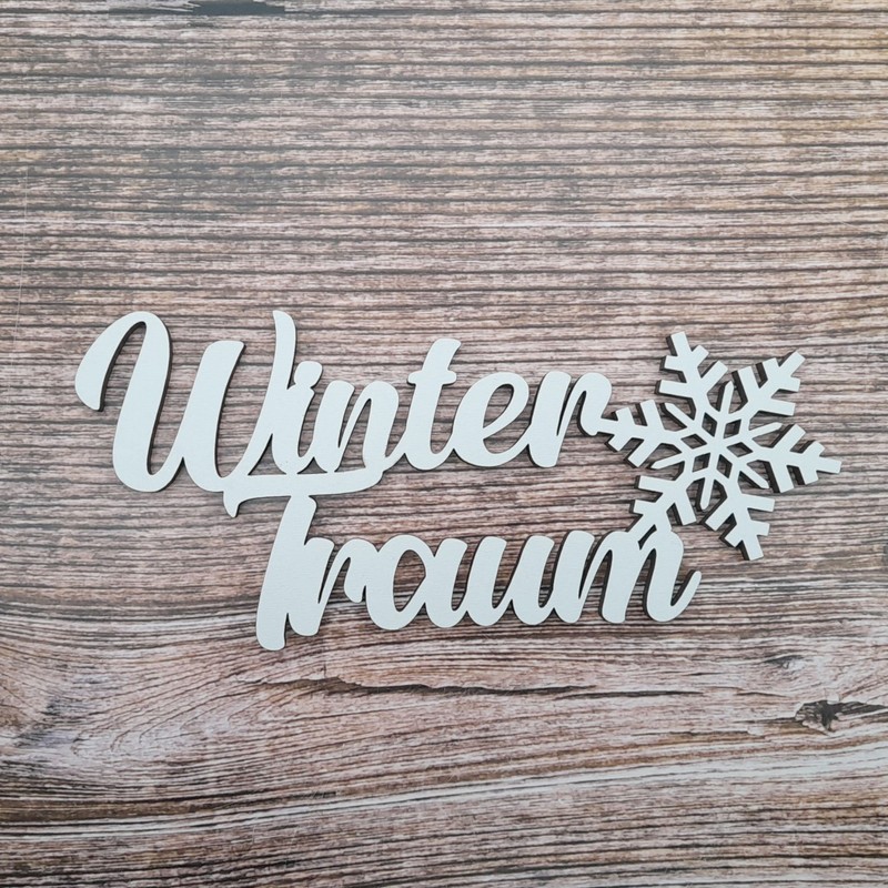 Melis Decorative Lettering Winter Dream - Winter Decoration Wooden Christmas