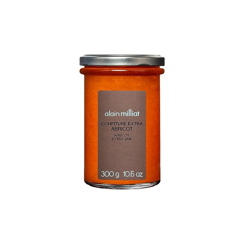 Alain Milliat Apricot Bergeron Jam, 10.6 Oz, (One 300g Glass