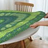 Gbuzozie Mandala Tablecloth with Elastic Edge, Round Table Cover Washable