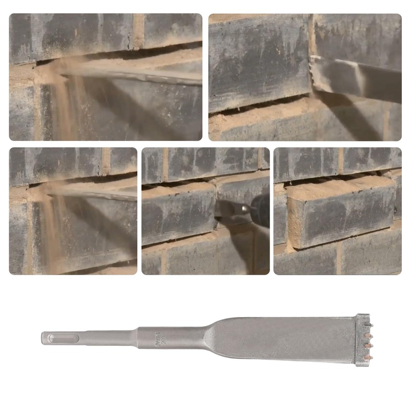 Oiieco SDS Plus Brick Removal Chisel 200 X 32mm, Carbide-Tipped