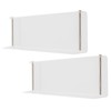 2Pcs Floating Wall Ledge Shelf Acrylic Concealed Bathroom Rack for