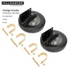 HILLMASTER 8 Inch Gate Wheel Gate Caster Kit with 1-5/8"