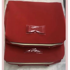 Estee Lauder Lot Of 3 Estee Lauder Makeup Cosmetic Bag TRAIN CASE Velvet RED 2020 NEW