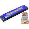 Kandy Toys TY9677 Harmonica 16 Hole 4 Assorted Colours Retro