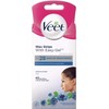 Veet Cold Wax Strips, Hair Removal, Face, Sensitive Skin, 40 Strips each, 4 Finish Wipes