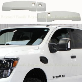 Torox For 2017-2024 Nissan Titan Std/Ext 2 Door Handle COVERS W/SKH #QAK GLACIER WHITE