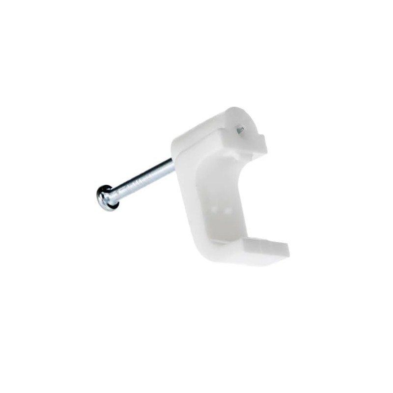 Merriway BH04742 (50 Pcs) Flat Cable Clip for Twin and