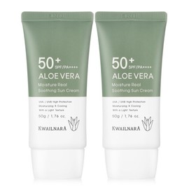 Fruit Land (현대Hmall)알로에 모이스처 선크림 50ml 2개 / SPF50+ PA++++ (Hyundai Hmall) Aloe Moisture Sun Cream 50ml 2pcs / SPF50+ PA++++