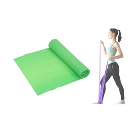 Exercise Band Yoga Fitness Tension Belt for Resistance Training Women Men - Green 1.8 m Thickness: 0.35 mm