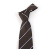 The Shirt Studio Brown Modern Stripe Manual Tie