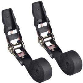 YAPJEB Cargo Tightening Bell, Tratchet Type, 6.6 ft (2 m), 3.9 ft (4 m), 16.4 ft (5 m), Tie-Down Belt, Lashing Belt, Load Tightening Belt, 176.3 lbs (800 kg), Tightening, Fixing, Moving Transportation, Multi-Purpose (01 Black, 9.0 x 6.6 ft (2.5 x 2 m)