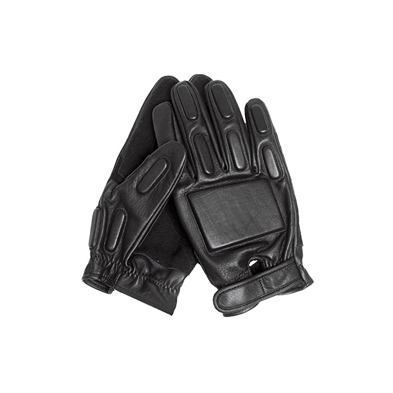 Men's Black Genuine LEATHER UNIFORCE Tactical GLOVES sizes 7,8,9,10,11 (XL