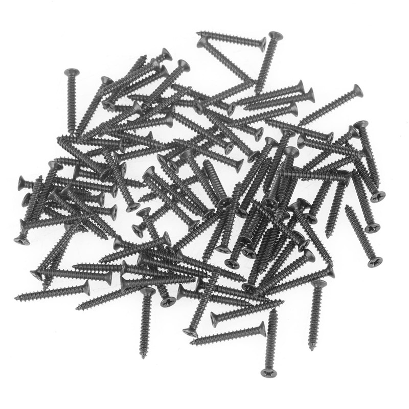 800pcs M2 Black Carbon Steel Countersunk Head Flat Head Self