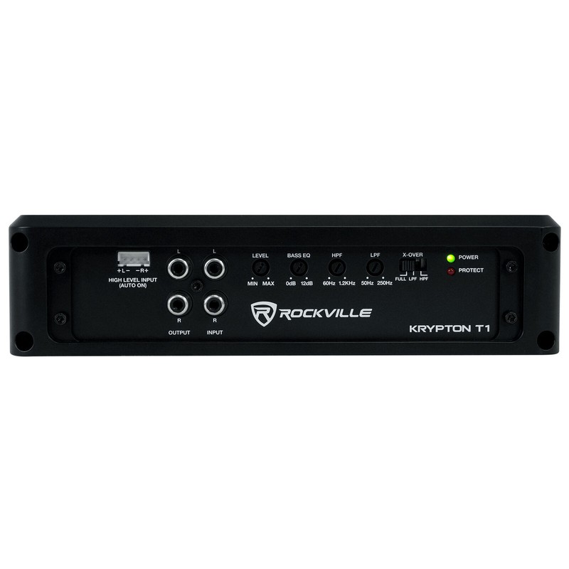 Rockville KRYPTON T1 1600 Watt Peak/400w RMS 2 Channel Car