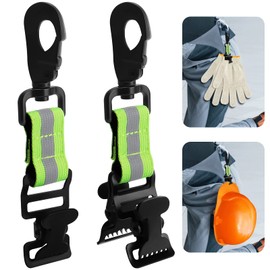 UMILKI Glove Holder Fire Brigade, 2 Pieces Glove Holder Belt, Glove Holder for Fire Brigade, Gloves Clips with Metal Carabiner for Hanging Work Gloves, Operational Gloves