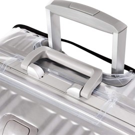 boogift 2 pcs Clear PVC Suitcase Cover Clear Waterproof Scratchproof PVC Suitcase Luggage Cover Protector Cover Travel Luggage Trolley Case Cover (26)