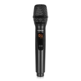 Sound Town Wireless Metal Handheld Microphone with 8 Channels, Built-in Pop Filter, Replacement for SWM15-MAX & SWM16-MAX Wireless Microphone Mixer Systems, Channel A (SWM-MAX-AMIC)