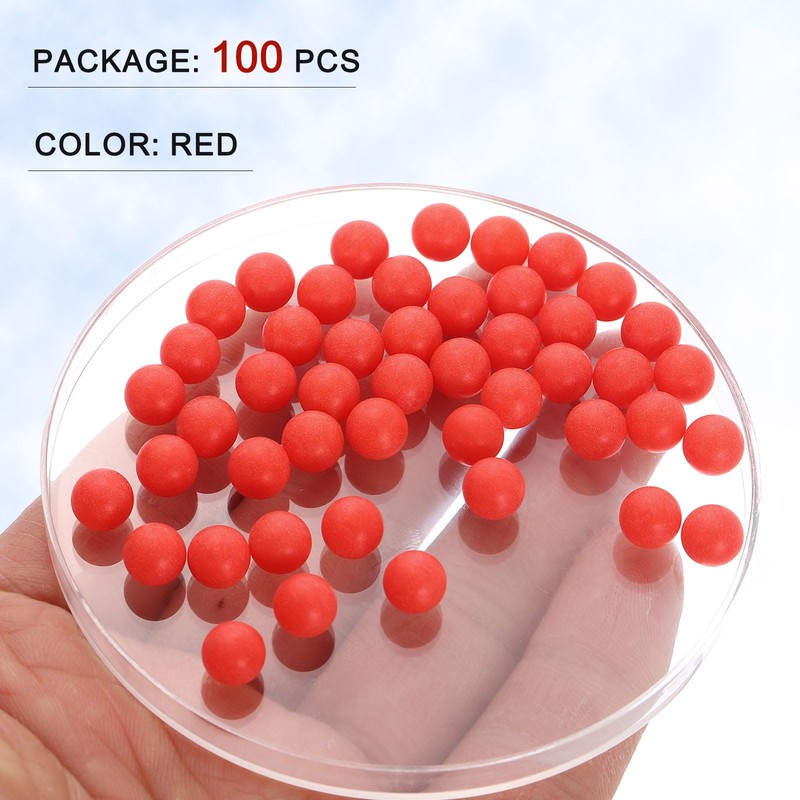 sourcing map 100pcs PP Plastic Bearing Balls 8mm Solid Plastic
