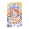 Unbranded Dumbo In Bathtub 8”x10” Print