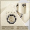 Melodieux 2 Panel Voile Sheer Curtains - Semi Sheer Privacy