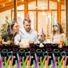 Wensdr 8 Packs Fluorescen Bar Birthday Party Tablecloths 130 x