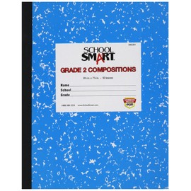 School Smart Skip-A-Line Ruled Composition Book, Grade 2, Blue, 100 Pages - 085301