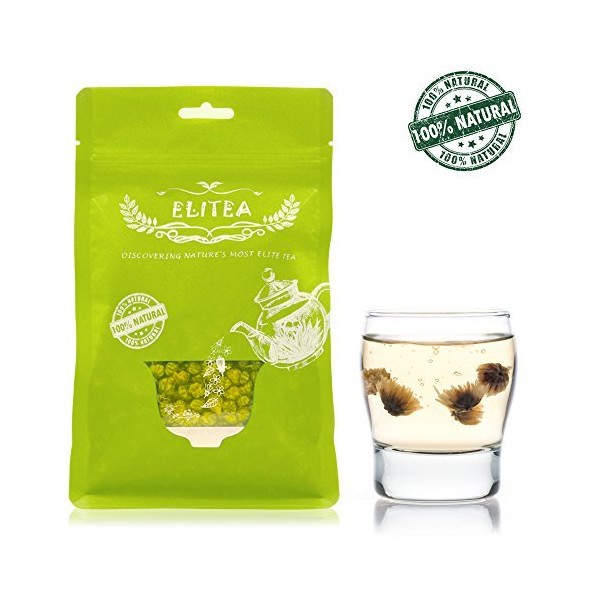 ELITEA 4.2oz Top Grade Dried Chrysanthemum Flower Buds Tea Loose Leaf Herbal Tea 100% Fragrant Natural
