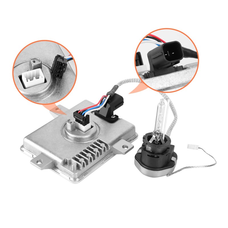 Slakerbe 2PCS Xenon HID Headlight Ballast with Igniter & D2S