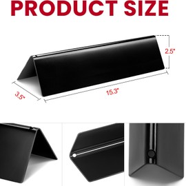 GasSaf 15.3 inch Flavorizer Bar Replacement for Weber 7635, Spirit 200 Series Spirit E210, S210, E220, S220 with Front Control Knobs, 3-Pack Porcelain Steel Flavor Bars(L15.3" x W3.5" x H2.5")