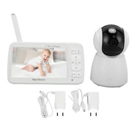 Baby Monitor 3X Magnification 2 Way Intercom Night Vision 1000ft Long Range Baby Camera Monitor 100‑240V US Plug
