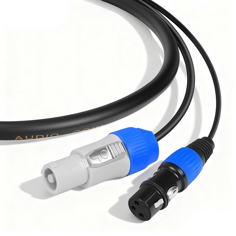 SMALL-EYE Power & XLR Combo Cable 25 ft, 13AWG for