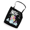 Nope Sleepyhead Sleeping Bed Rainbow Myth Fairytale Unicorn Tote Bag