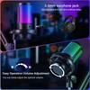 USB Microphone Gaming Mic with RGB Light, Condenser PC Podcast
