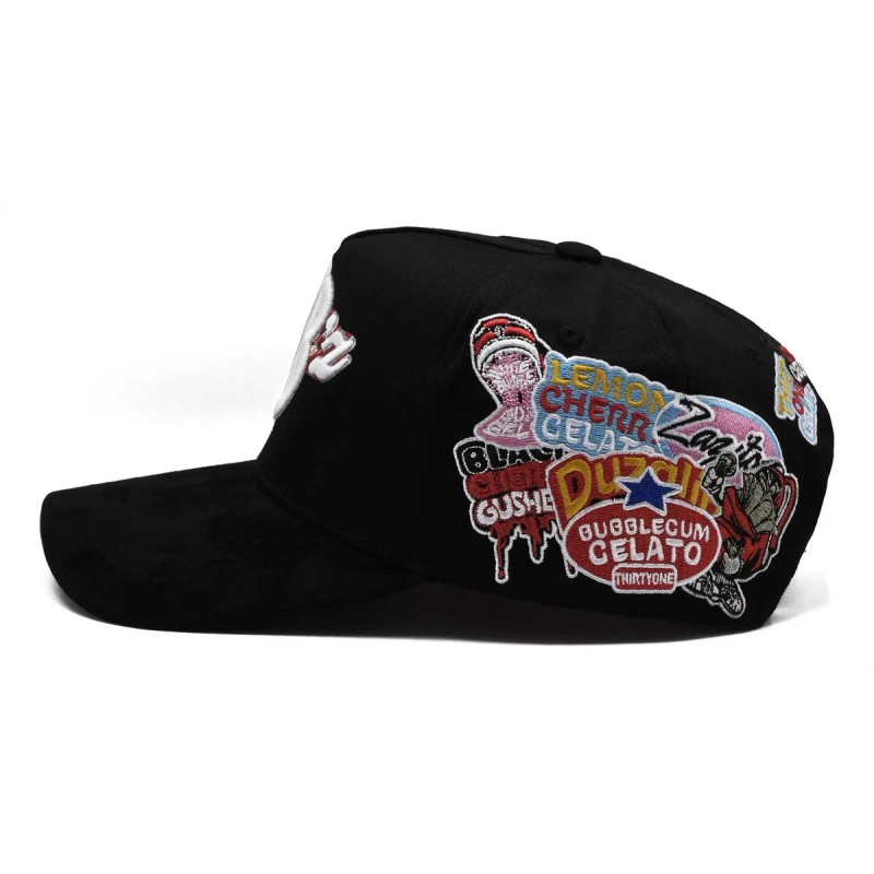 Mochila Gorra Curva Ajustable Para 31 Sombreros Gelato Negra