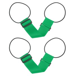 PATIKIL Luggage Straps Bag Bungee, 2 Pcs Suitcase Straps Adjustable Belt for Add a Bag Easy to Travel Elastic Strap Belt Handle Handbag Backpack, Grass Green