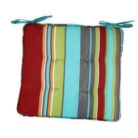 BESPORTBLE Decorative Memory Foam Seat Cushion for Office Home and Patio Colorful Striped Chair Pad Machine Washable Comfortable Support for Dining Outdoor Furniture and Car Seats