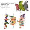 3pcs Parrot Chew Toys Weave Carrot Corn Rattan Balls Shredded