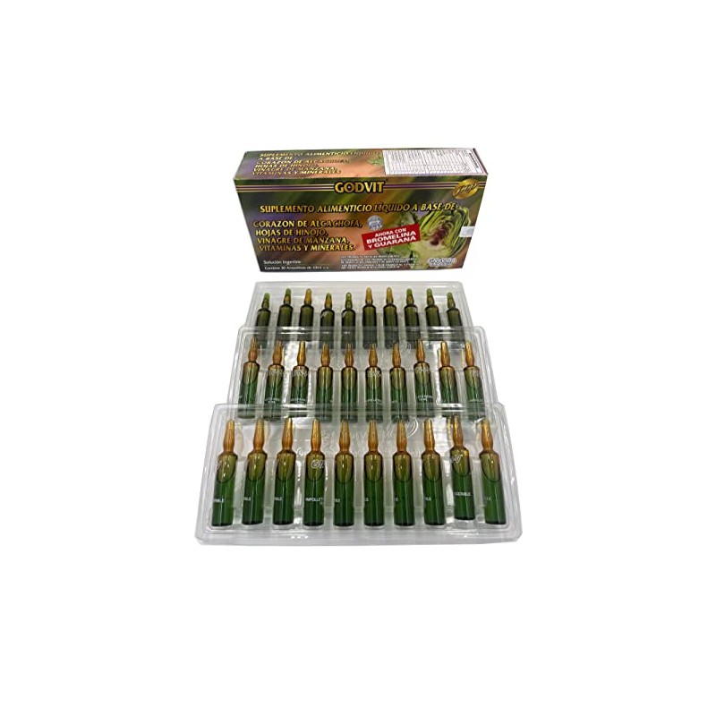 Caja ampolletas de Alcachofa GN+V (30 unidades de 10ml c/u)