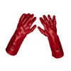 Red PVC Gauntlets 450mm - Pair
