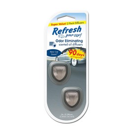 Refresh Your Car - Difusor de Aceite para Auto - Paquete con 2 Aromatizantes - Accesorio para Rejilla de Ventilación - Aroma a Coche nuevo