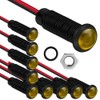 Gebildet 10pcs 110VAC LED Plastic Indicator Pilot Light Mounting Hole