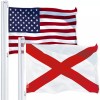 G128 Combo Pack: American USA Flag 3x5 Ft & Alabama