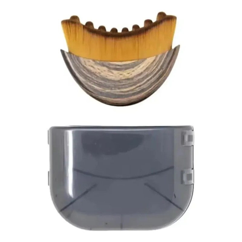 Cepillo facial hipoalergénico de drenaje linfático, con mango ergonómico