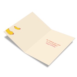 NobleWorks - 1 Funny Women's Birthday Card - Hilarious Bday Greeting Card with Envelope, Sassy Celebration - Eat Hot Dogs C6412BDG