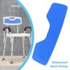 MESINURS Shower Chair Back Mat, Blue, EVA Foam, Bath Safety