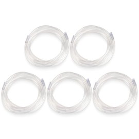 JWYN 5pk 7Ft Oxygen Supply Tubing, 3-Channel Kink-Resistant Design, Salter Style Clear